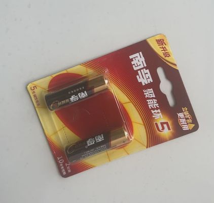 Embalaje de blíster de plástico transparente y duradero de tamaño personalizado para embalaje de baterías y pelotas de golf