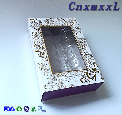 Caja de PET desechable con sellado térmico y diseño personalizado para envases de chocolate, frutas y pasteles - reciclable