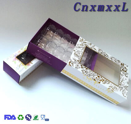 Caja de cajones de macarrones, caja premium, caja plegable, personalizable disponible