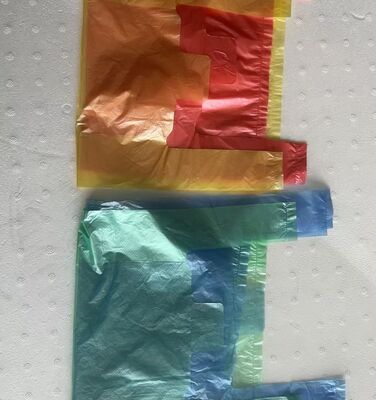 Bolsas de compras personalizadas de HDPE con alta resistencia al impacto y bolsas de mano de plástico reciclable
