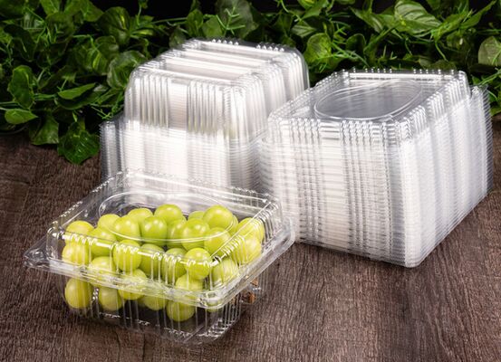 Customizable Recyclable Transparent Packaging Box with Heat Sealing for Vegetables and Fruits