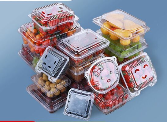 Caja de embalaje de frutas personalizable con PET reciclable y sellado térmico para una protección perfecta