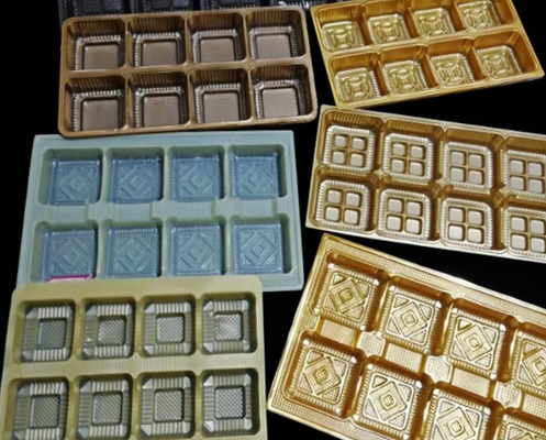 Caja de embalaje de PET reciclable personalizable con termosellado para macarrones y tartas
