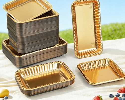 Caja de embalaje de chocolate reciclable y personalizable con sellado térmico para frutas y pasteles
