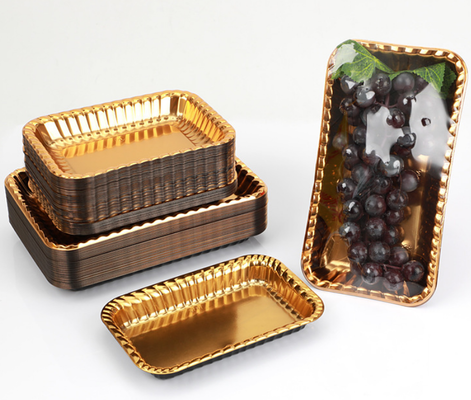 Envases de chocolate y macarrones con sellado térmico de PET reciclable de diseño personalizado