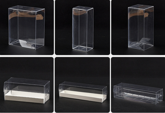 Cajas de embalaje de PVC de venta directa de fábrica, cajas transparentes de PET, correas de PP, cajas de color universal, cajas de regalo basadas en muestras.