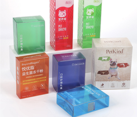 Caja de embalaje transparente de plástico de PVC personalizada, caja de plástico rectangular plegable de PET, caja de regalo texturizada con helado de PP, pedido personalizado