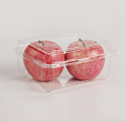 Cajas de frutas desechables al por mayor con tapa transparente y envases de plástico grueso en blister para embalaje para llevar de cajas de cortar frutas, hechas a medida