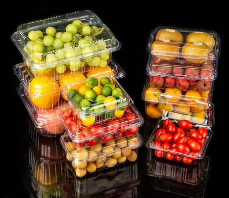 Envases de frutas, cajas de envases de carne, cajas de envases de hortalizas, bandejas de plántulas, macetas de plástico, cajas de comida rápida, así como cajas transparentes de PVC, PP, PET y cajas impresas.