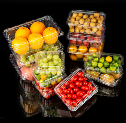 Cajas de frutas, cajas de envasado de carne, cajas de envasado de verduras, bandejas de plántulas, macetas de plástico, cajas de comida rápida, así como cajas transparentes de PVC, PP, PET y cajas impresas.