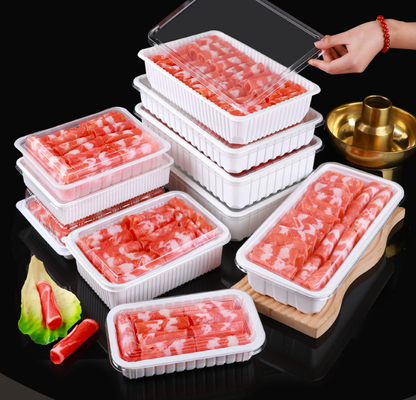 Cajas de frutas, bandejas de frutas, cajas de envasado de carne, cajas de envasado de verduras, cajas de comida rápida, cajas de galletas, cajas de pasteles, así como cajas transparentes de PVC, PET y cajas impresas.
