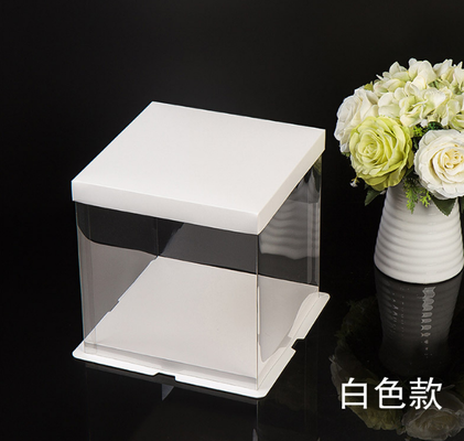 Embalaje de caja para pasteles: 4 pulgadas, 6 pulgadas, 8 pulgadas, 10 pulgadas, 12 pulgadas / capa única, capa doble, capa triple, caja de regalo de flores, postre horneado, personalización