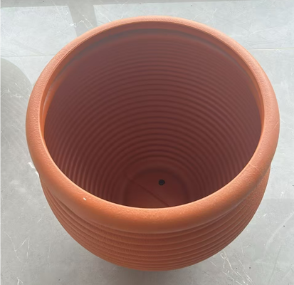 PE Coated Plastic Flower Pot with Multiple Sizes and Optional Drainage Holes for Indoor and Outdoor Use
