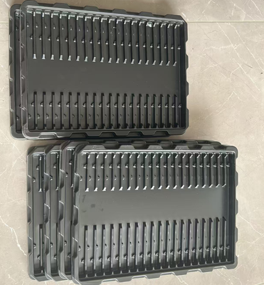 Wholesale Black PS 100-grid 49*16*7 Anti-static Blister Tray for PCBA Circuit Board Packaging