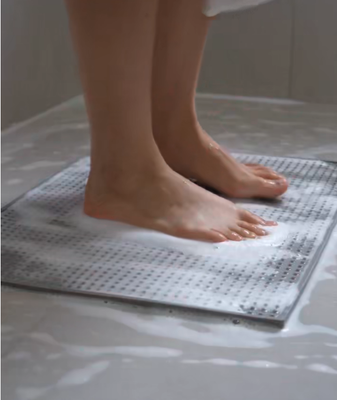 Moisture resistant one piece non slip EPP shower mat and bathroom mat for safe and comfortable use