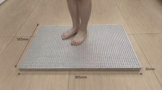 Mold Resistant Fast Drainage Shower Mat with Massage Bumps EPP Bath Mat Anti-Slip Floor Mat