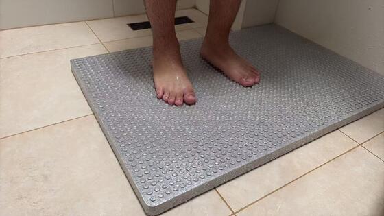 Mold Resistant Quick Drying Shower Mat with Massage Bumps EPP Non-Slip Bath Mat for Safe Bathroom Floor
