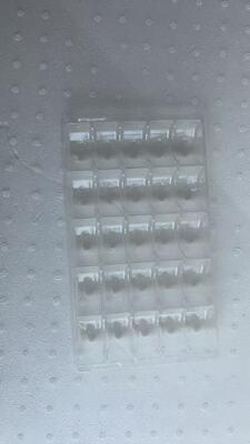 25 bandejas de plástico de macarrones con PET de grado alimenticio de 0,55 mm de espesor y diseño reutilizable para el embalaje de macarrones