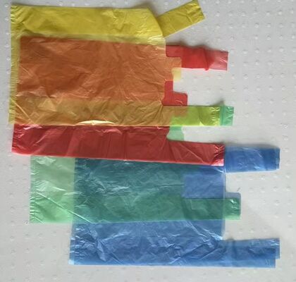 Bolsa de compras de HDPE reciclable personalizada con alta resistencia al impacto para supermercados