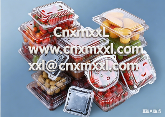Diseño personalizado de PET reciclable de embalaje de frutas con sellado térmico y embalaje de ampollas de plástico de tomate