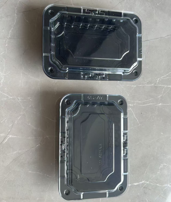 Caja de PET reciclable de diseño personalizado con termosellado para envasado de frutas y envasado en blister de plástico