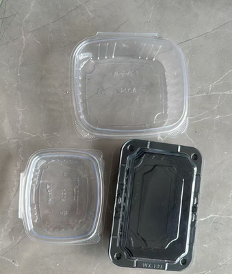 Caja de embalaje de frutas PET reciclable de diseño personalizado con sellado térmico para una protección perfecta