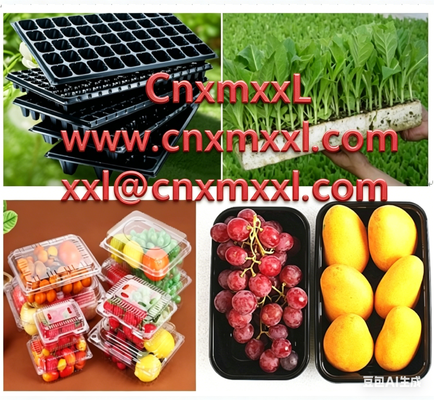 Diseño personalizado PET reciclable sellador térmico embalaje de frutas caja embalaje de ampollas de plástico