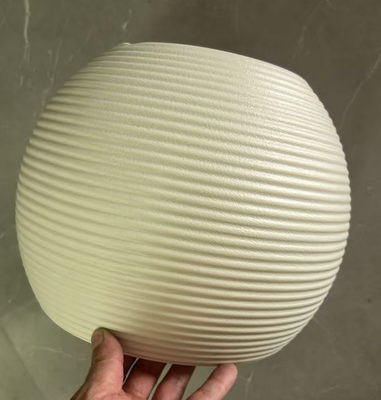 Maceta de HDPE de estilo nórdico Morandi, similar a la cerámica, con esmalte de colores pintado a mano, para uso en interiores y exteriores de gran capacidad